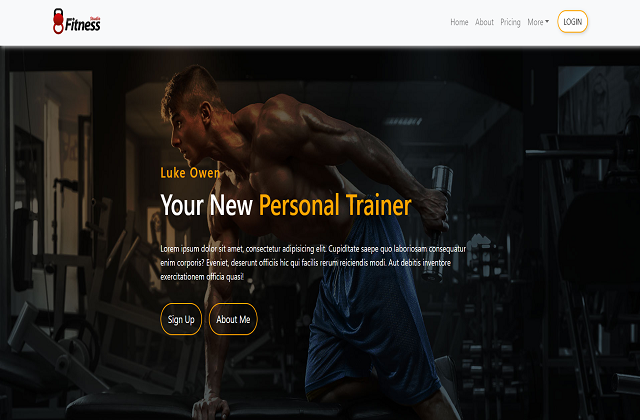 Fitness Studio Landing Page
